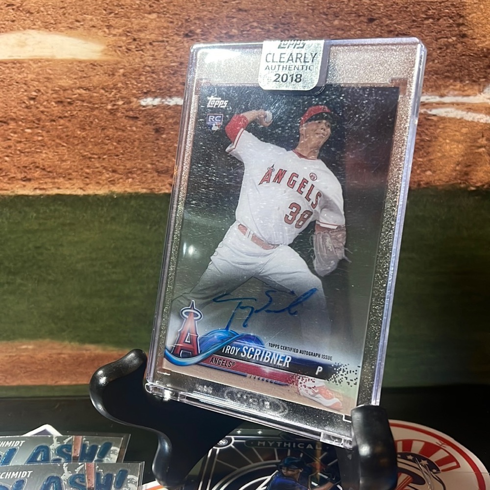 2018 Topps Clearly Authentic- SEALED- Troy Scribner Autographed- CAA-TSC